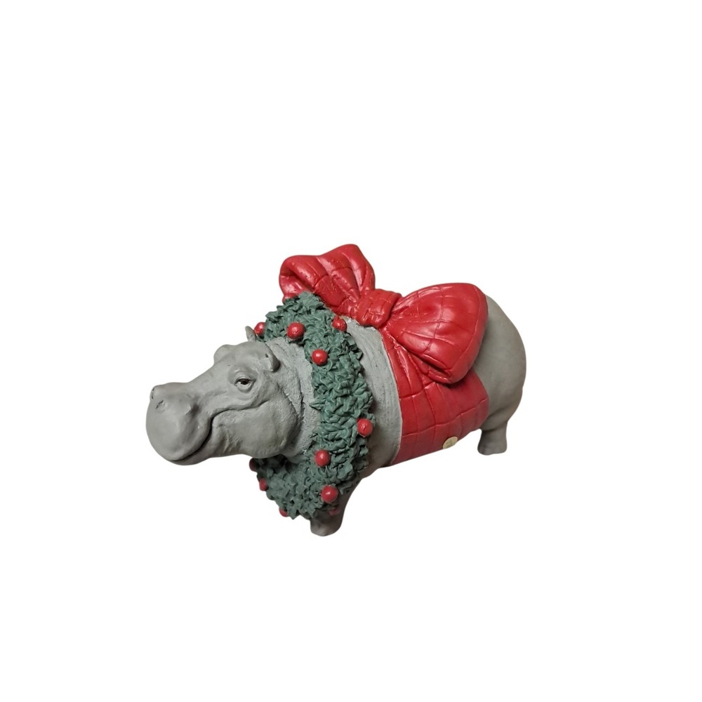 Silver Deer Christmas Animal "Hippo" By Tom Rubel House Hippopotamus